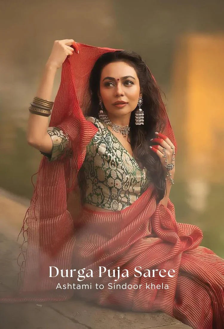 Durga Puja Saree Guide: From Ashtami Anjali to Sindoor Khela