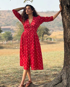 Dil Se Re Handblock Printed Cotton Dress