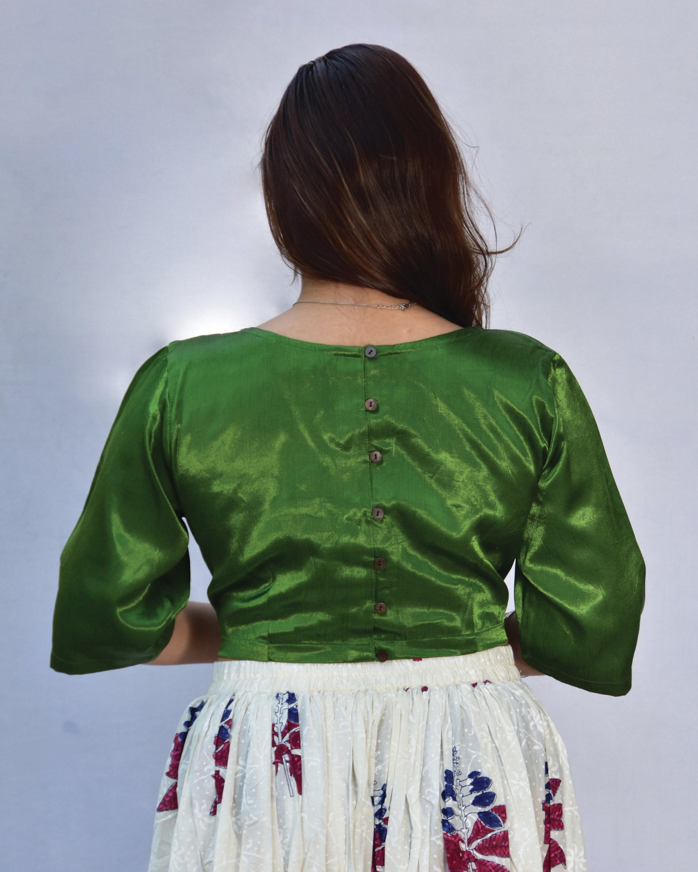 Blouse | Blouses | Silk blouse | Mashru Silk | Chidiyaa