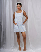 Taru Ivory Hand Block Printed Dress-BAD