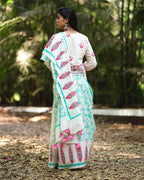 Saree design | Cotton saree white | Summer | Summer wear for women