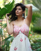 Bluebellâ€™s Breeze Ivory Block Printed Cotton Dress - MMG