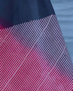 Bimala Black With Maroon Handblock Printed Cotton Saree - Soil