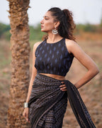 Nightsong Blockprinted Cotton Blouse-WWB