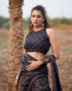 Nightsong Blockprinted Cotton Blouse-WWB