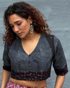 Flow of Seasons Blockprinted Cotton Blouse