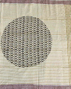 Lehraata Sa Ivory Hand Block Printed Cotton Saree - WW