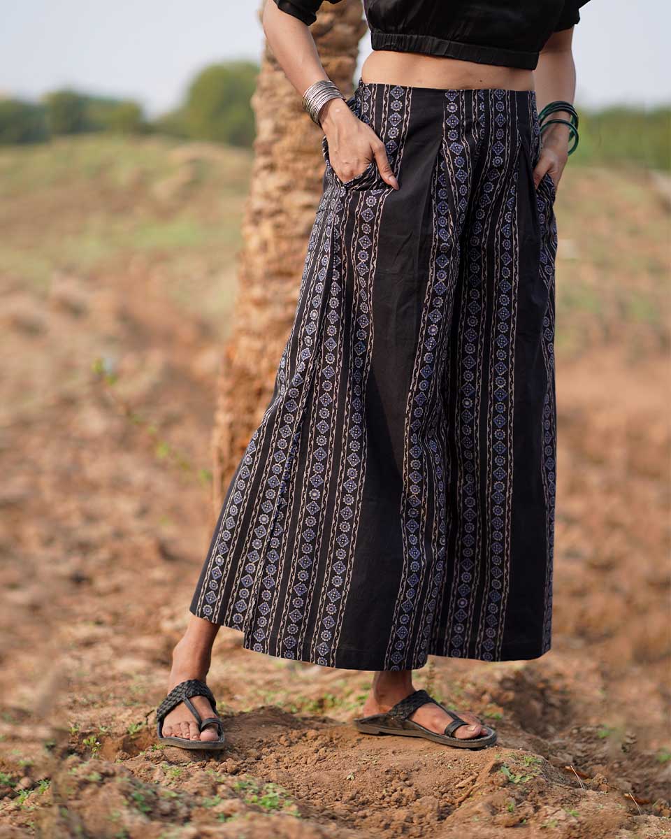 Wind Dance Blockprinted Cotton Pant-WWB