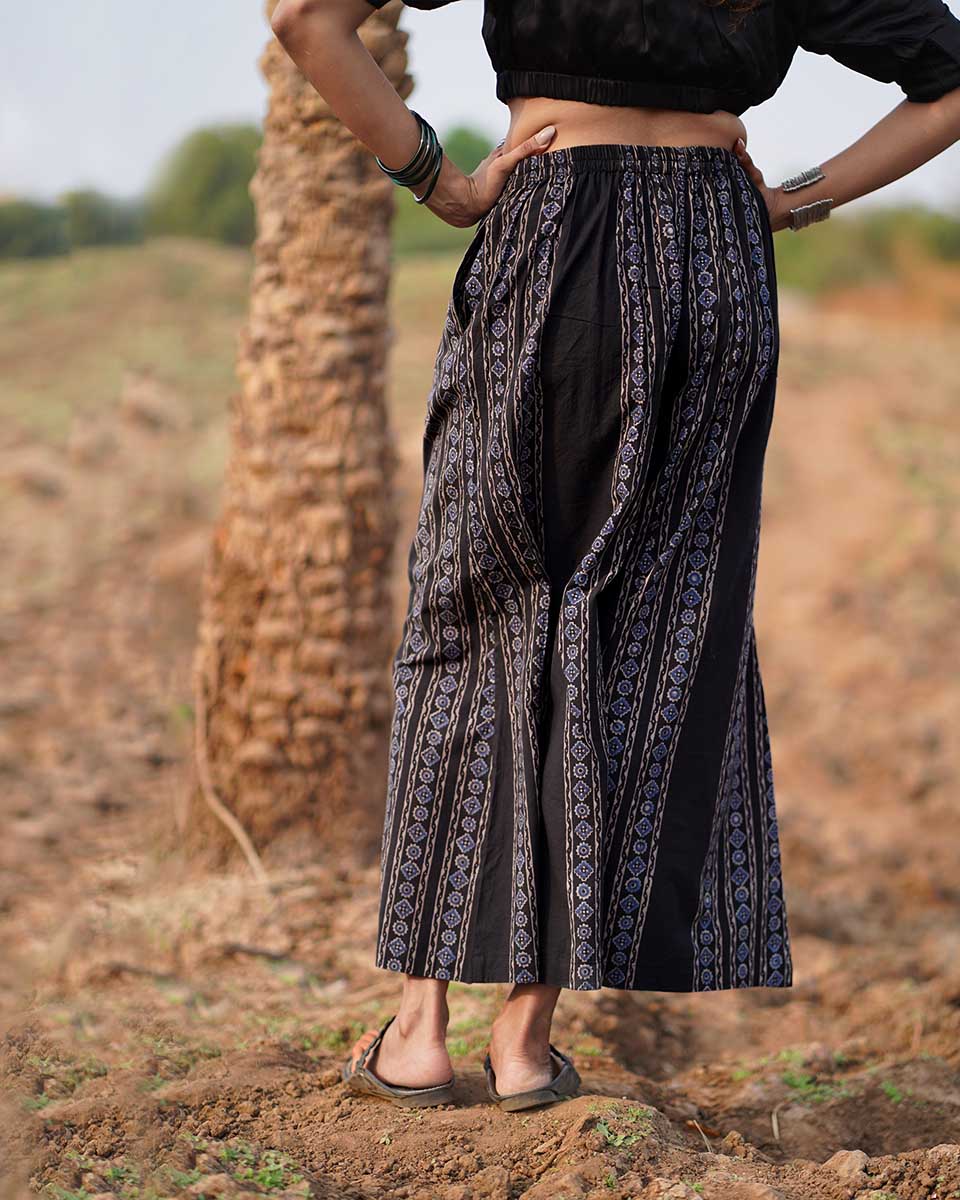 Wind Dance Blockprinted Cotton Pant-WWB