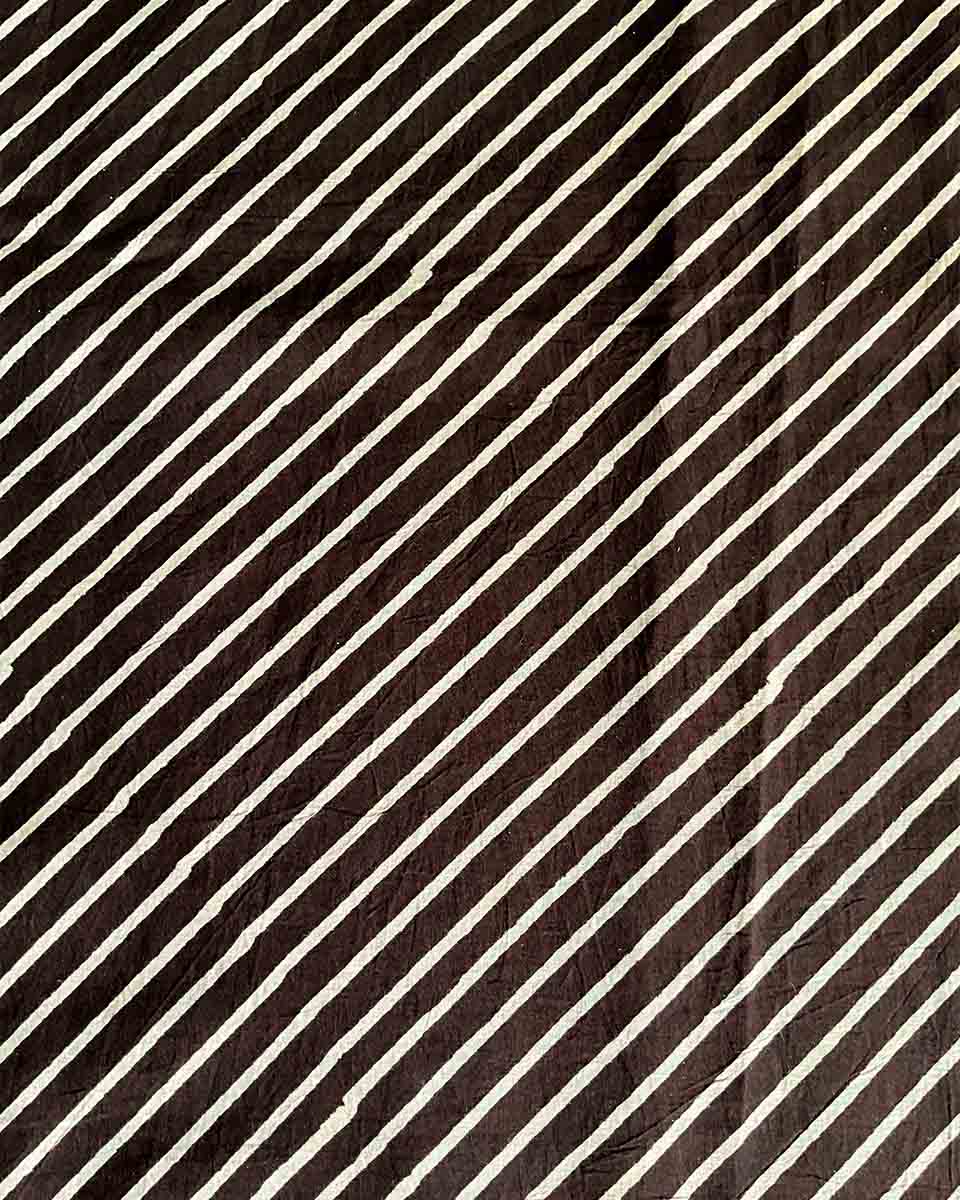 Kaliyon Ka Chaman Brown Block Printed Cotton Blouse - WW