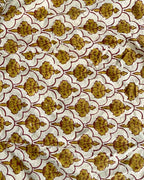 Tu Dilruba Ivory Block Printed Cotton Dress - WW