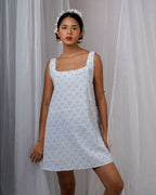 Taru Ivory Hand Block Printed Dress-BAD