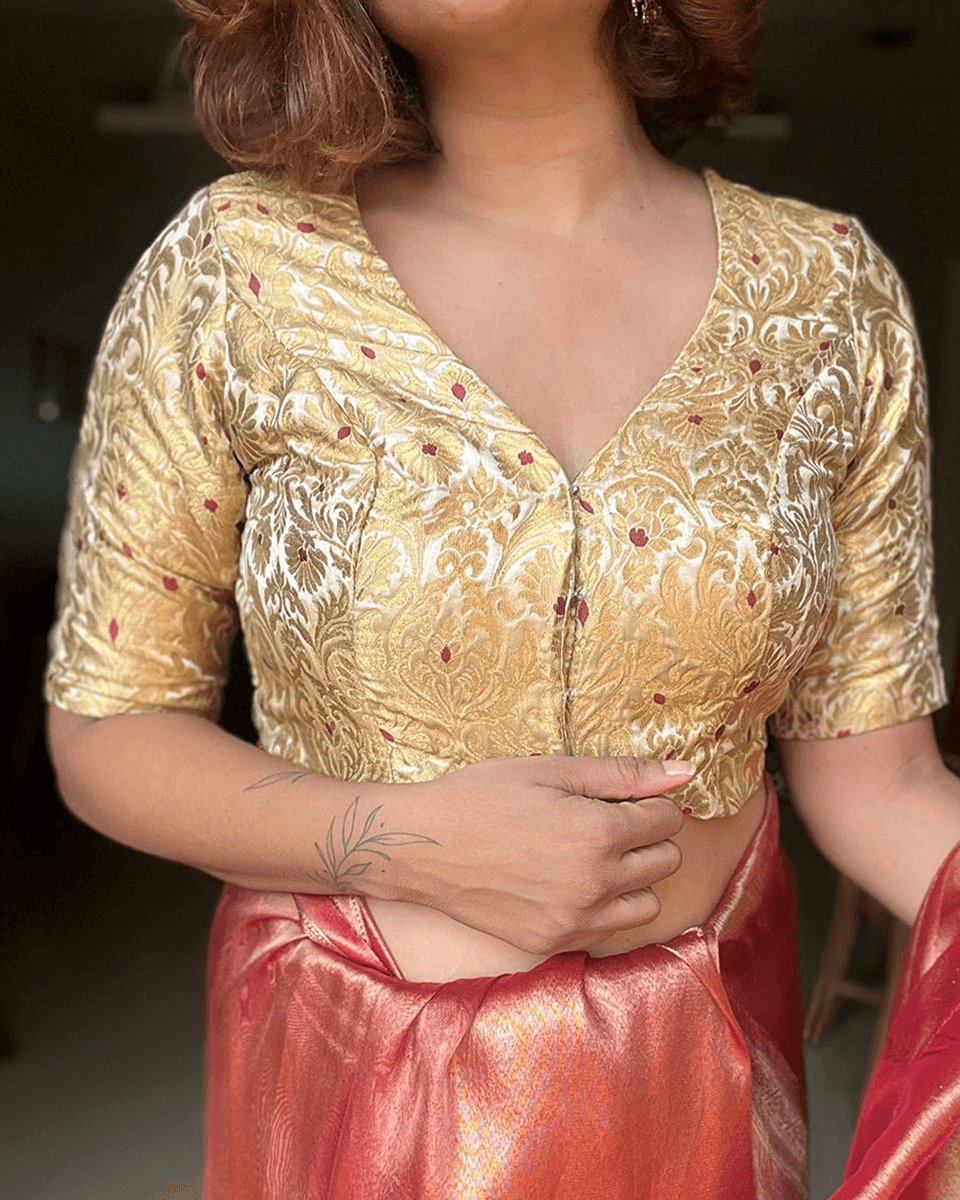 Mugdha Khimkab Brocade Blouse - Nargiz