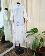 Aaradhya White Handblock printed cotton kurta - Love Despite