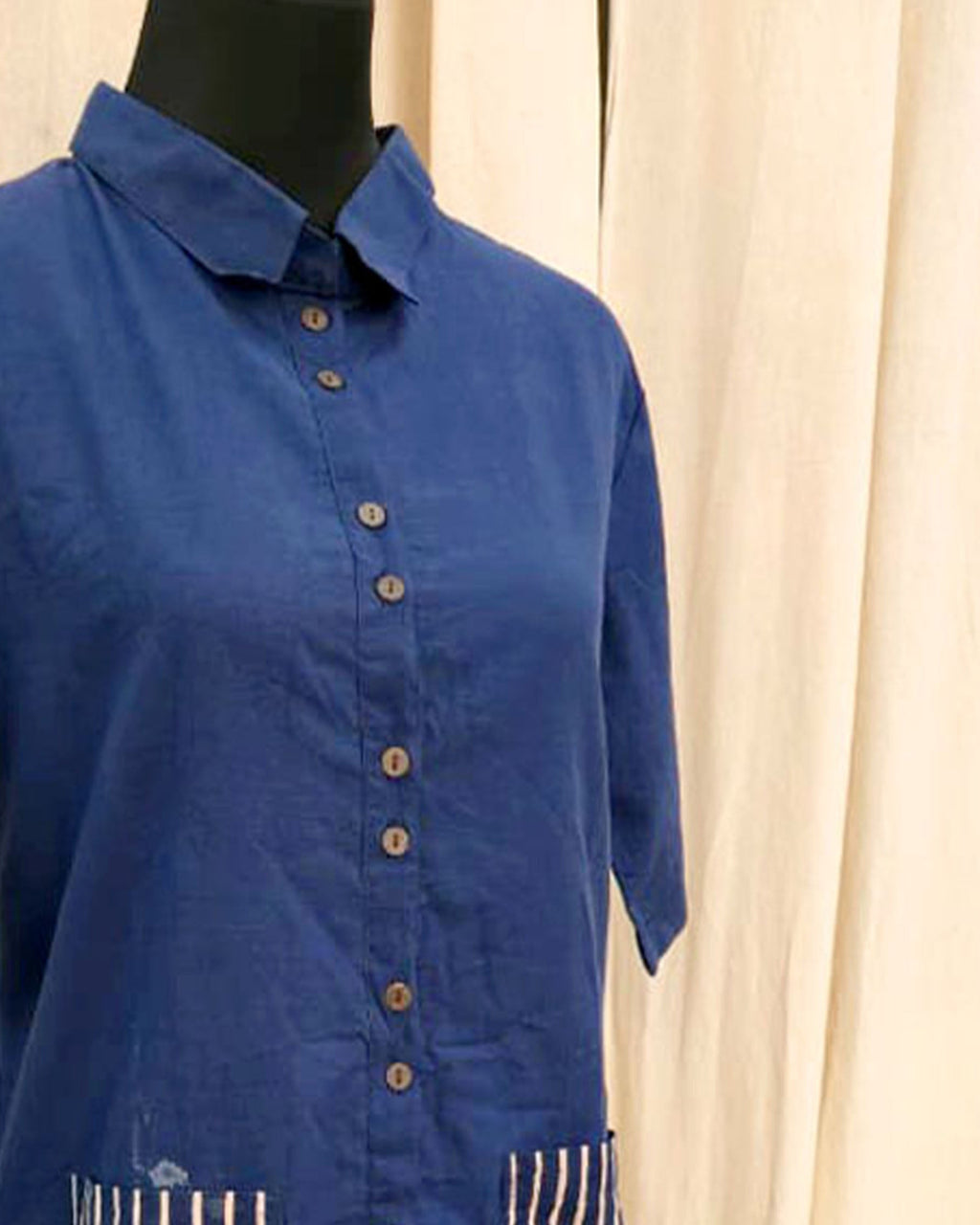 Misha Blue Cotton dress - Love Despite