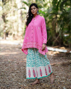 Magnoliaâ€™s Mist Pink Handblock Top - MMG