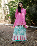 Magnoliaâ€™s Mist Pink Handblock Top - MMG