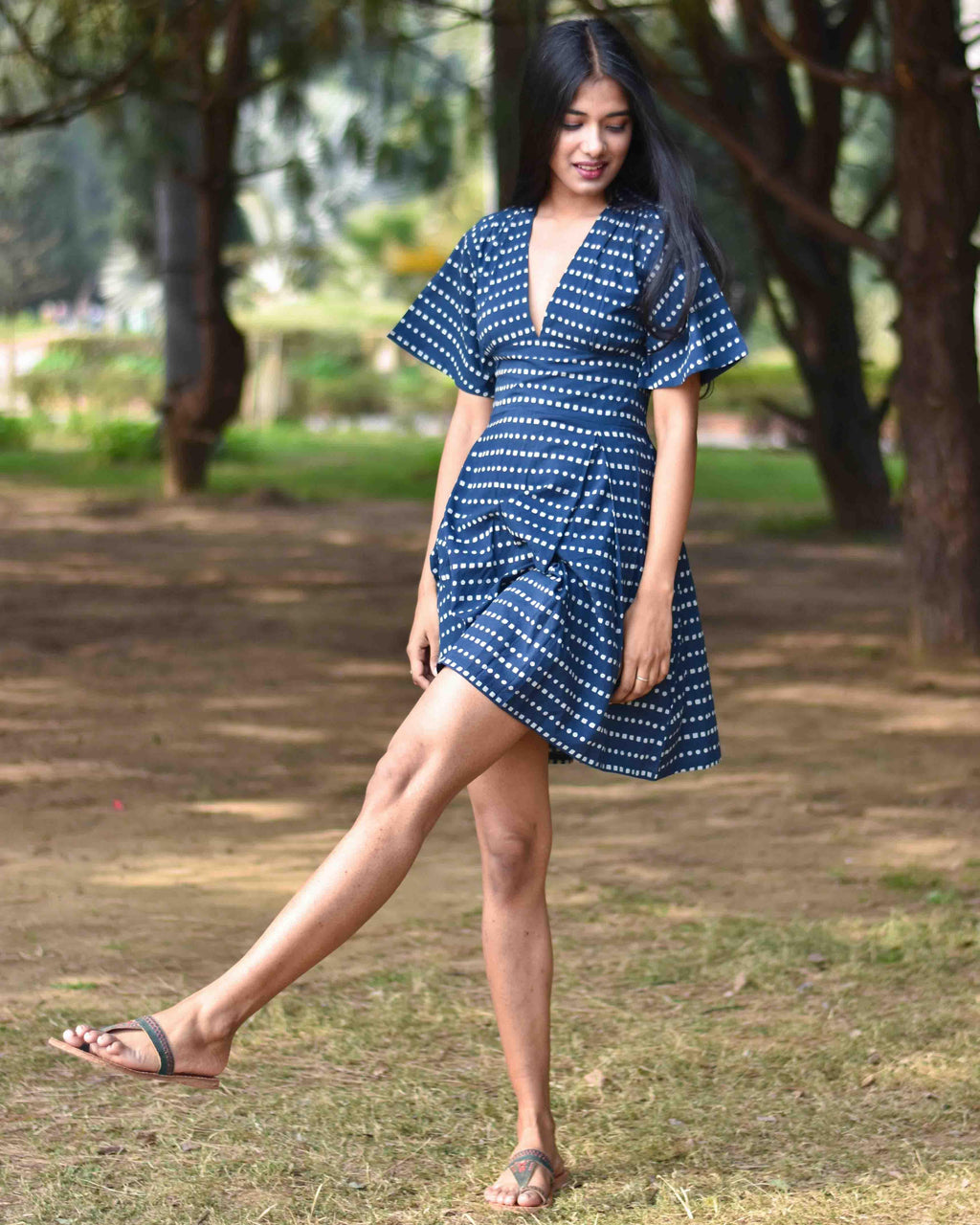 cotton dress for woman | blue dress | dresses designs | chidiyaa