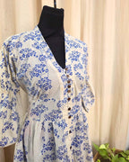 Kiara handblock printed cotton dress - Love Despite