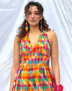 Koyel Gamcha Cotton Dress - GMC