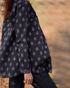 Falling Starlight Blockprinted Cotton Top-WWB