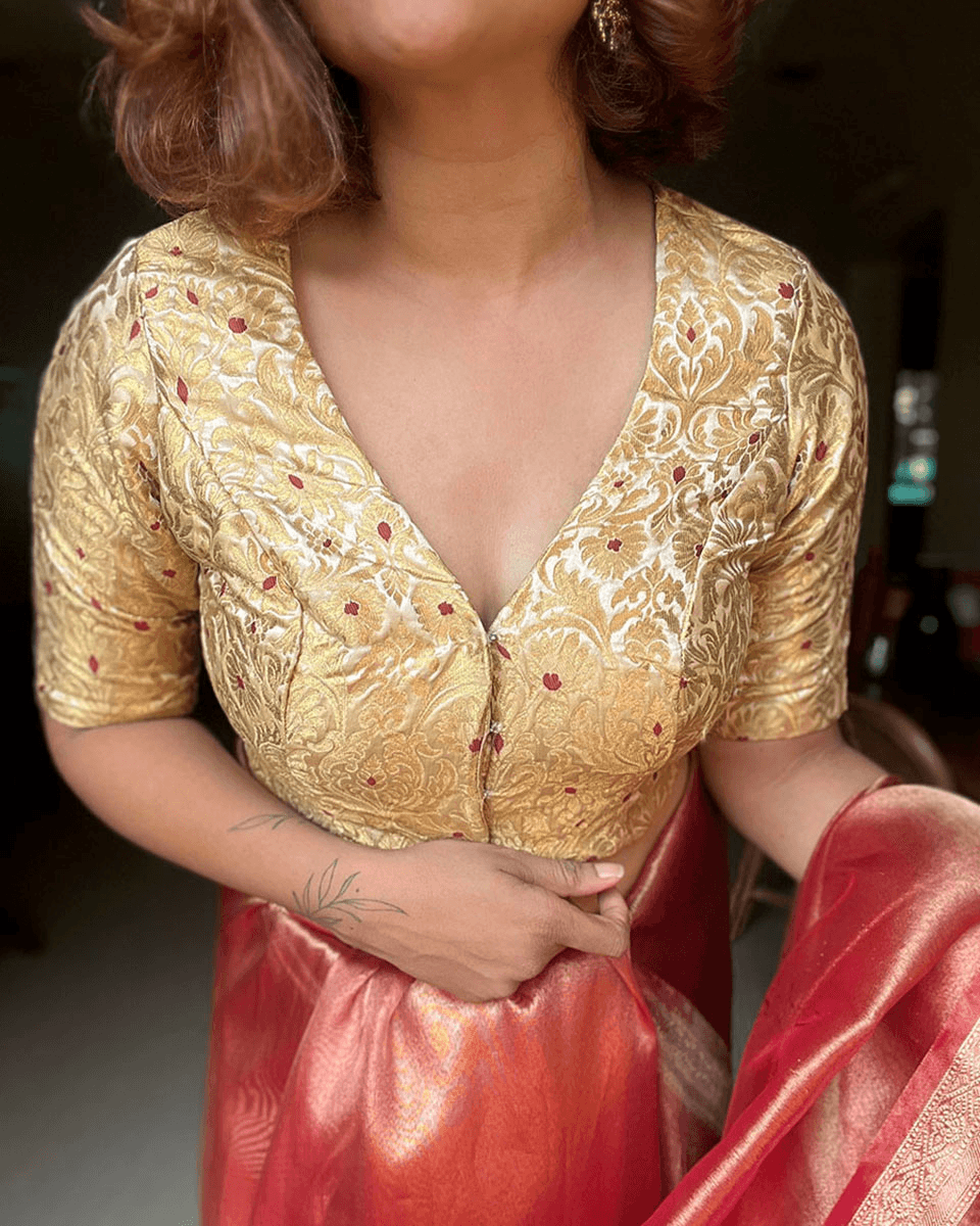 Mugdha Khimkab Brocade Blouse - Nargiz