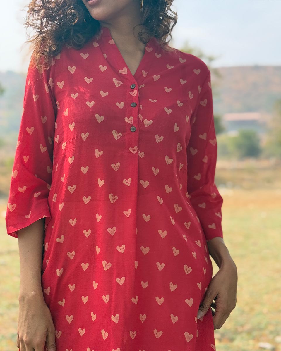 Kurti neck design latest | Kurti | Kurti red | Kurti online