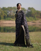 Rasika Blockprinted Dola Silk Saree - RB