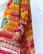 Kajri Gamcha Cotton Dress - GMC