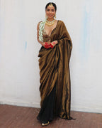 Linen zari saree | Linen saree | Linen saree online | Chidiyaa