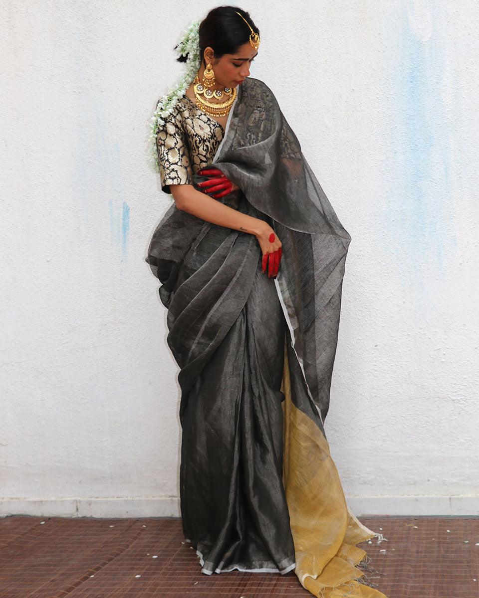 Linen sarees | Saree online | Sarees for women