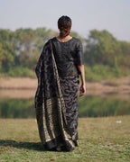 Rasika Blockprinted Dola Silk Saree - RB