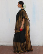 Linen saree | Linen zari saree | Linen saree online | Chidiyaa