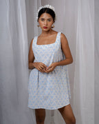 Taru Ivory Hand Block Printed Dress-BAD