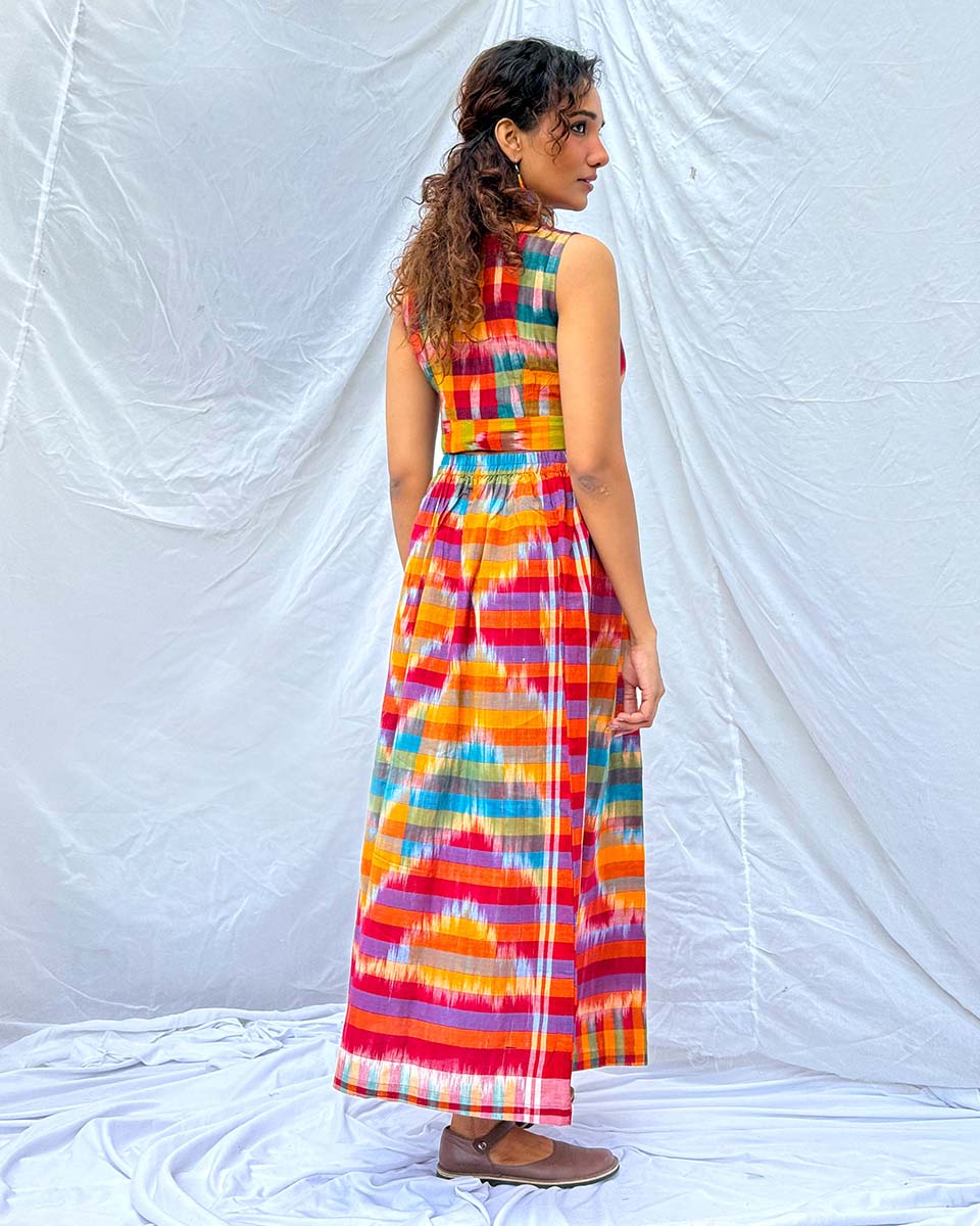 Bhanwar Gamcha Cotton Skirt - GMC