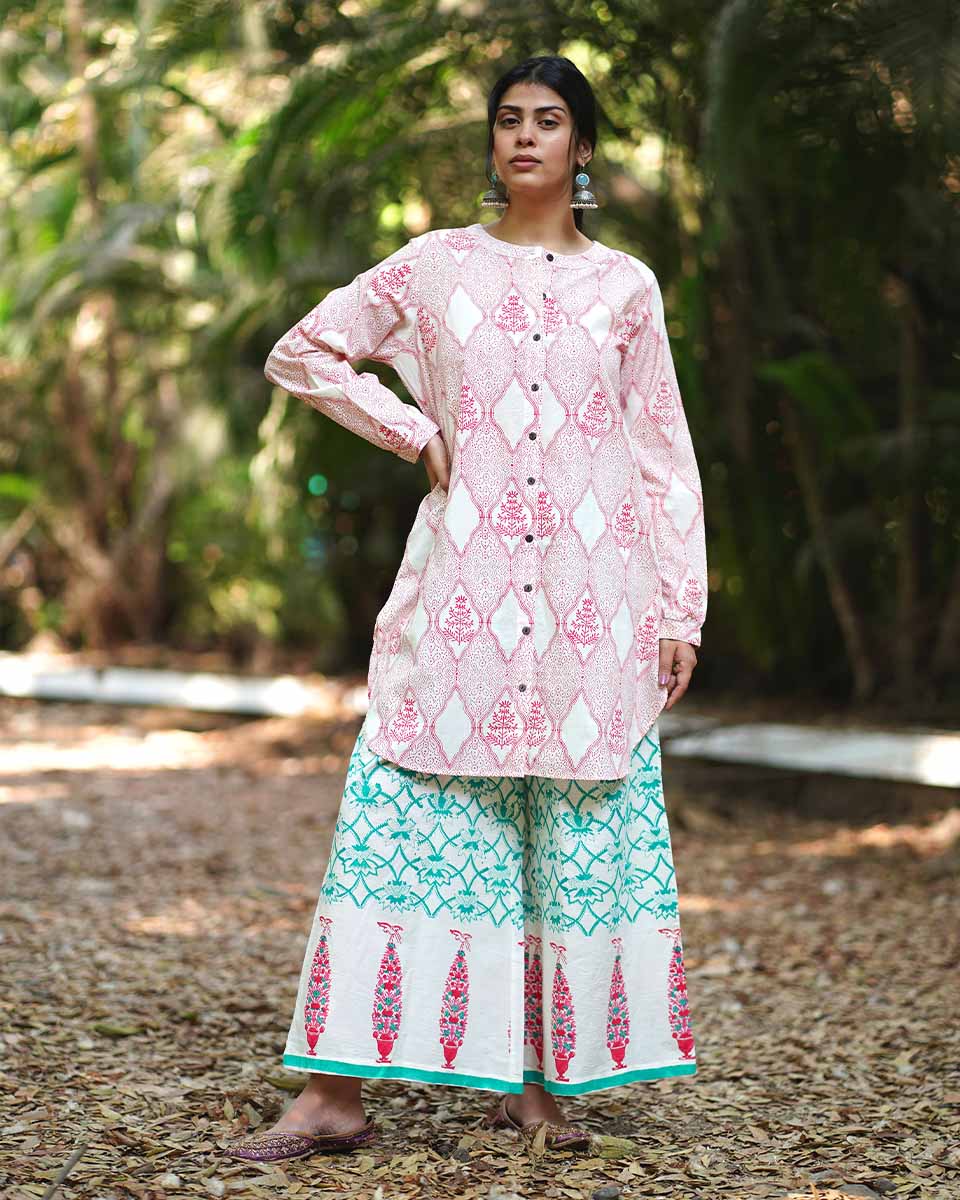 Pink Cotton Kurti | Summer 2025 | Chidiyaa