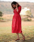 Dil Se Re Handblock Printed Cotton Dress