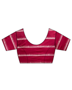 Breeze Maroon Block printed Cotton Saree