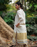 Gulabi Shaam Tu Ivory Block Printed Cotton Kurti - WW