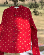 Dil Jhoom Handblock Printed Cotton Men's Shirt