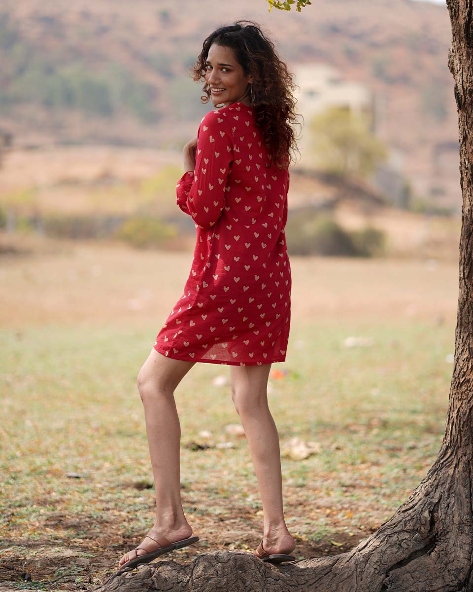 Dil Maange More Handblock Printed Cotton Dress