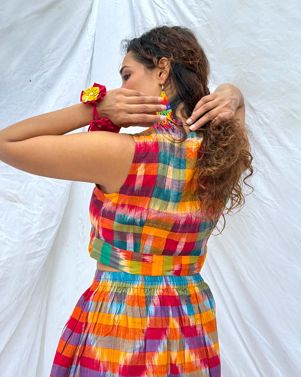 Basanti Gamcha Cotton Top - GMC