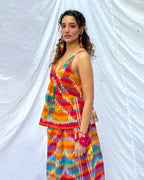 Dhwani Gamcha Cotton Top - GMC