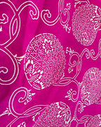 Visakha Pink Block printed Dola Silk Saree - RB