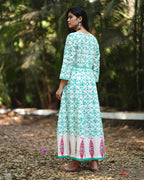 Summer Fashion | Teal Green Cotton Dress | Dress Design | Chidiyaa