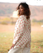 Dil Ibadat Handblock Printed Cotton Top