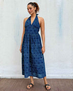 BohÃ¨me Blockprinted Cotton Dress
