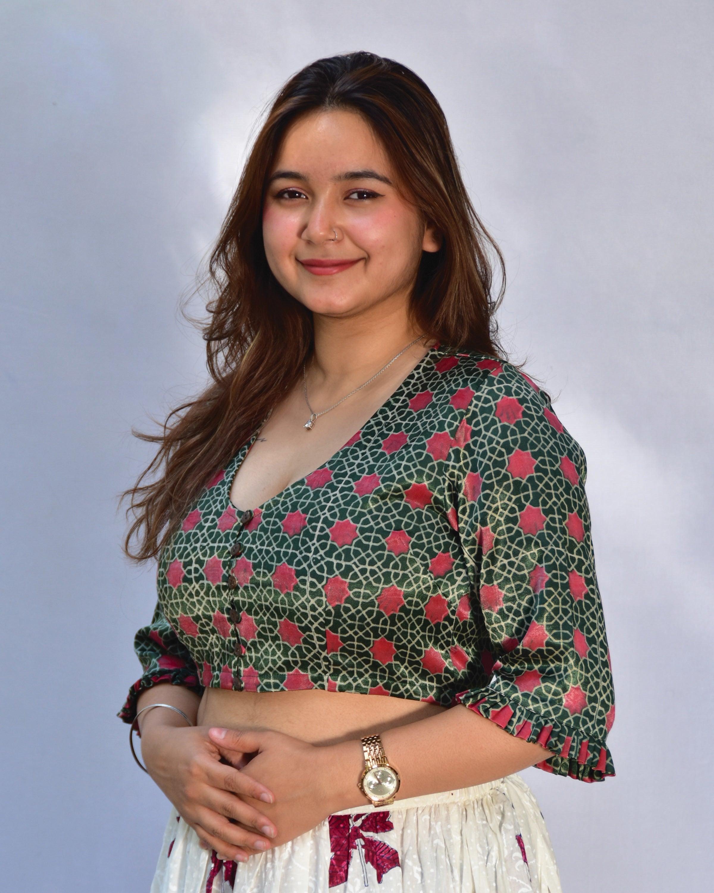 Blouse | Blouses | Silk blouse | Mashru Silk | Chidiyaa