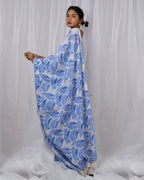 Rimi Ivory Hand Block Printed Saree-BAD