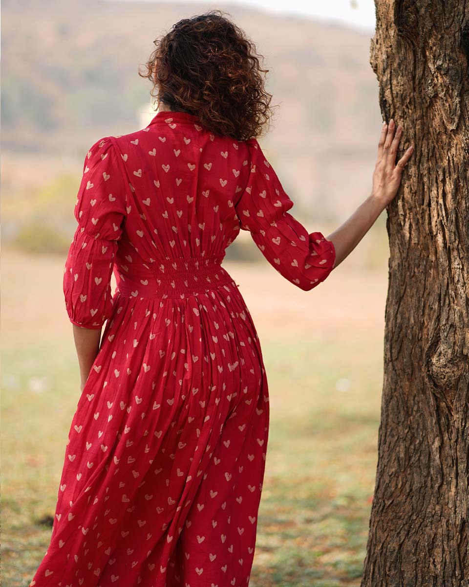 Dil Se Re Handblock Printed Cotton Dress